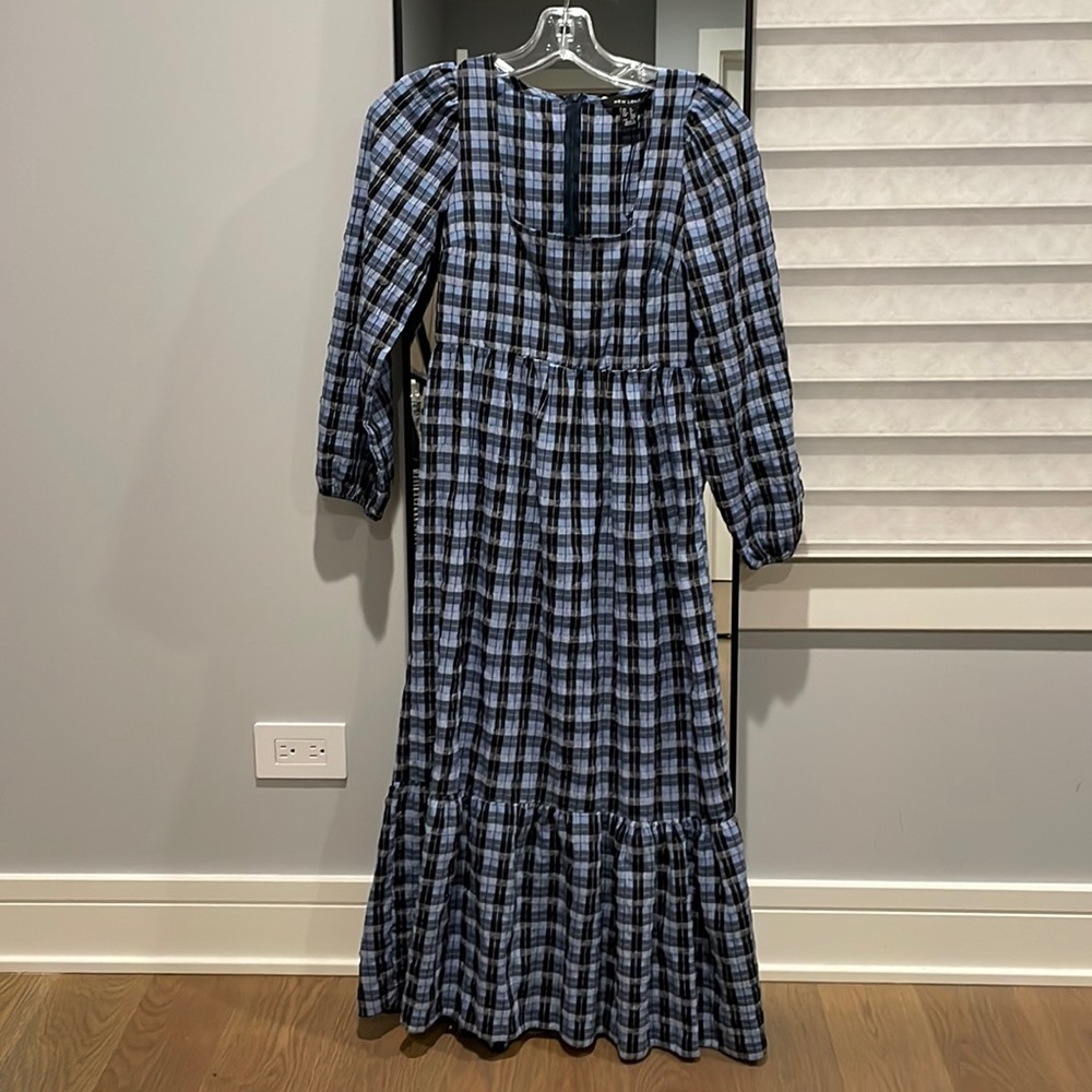 Midi plaid dress